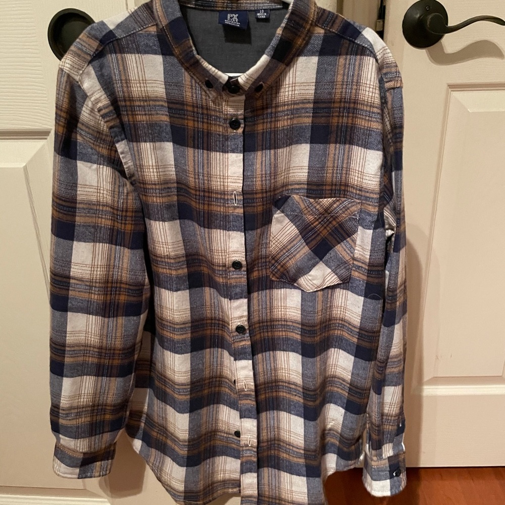 Sold - Boys PX Button Down Flannel Shirt